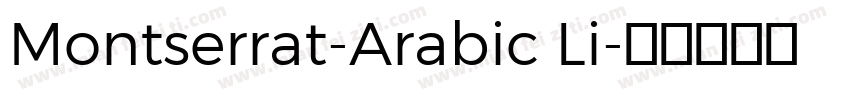 Montserrat-Arabic Li字体转换